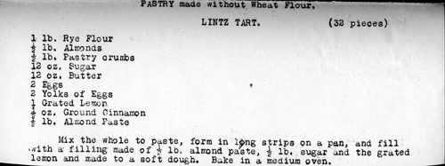 Recipe for Lintz Tart