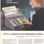 National typewriter ad in The Saturday Evening Post, 1954.