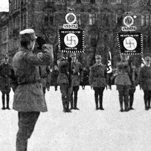 Bavarian Nazis at one of their many ceremonies