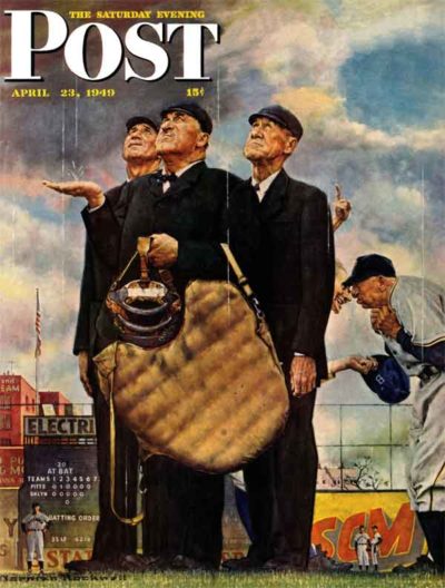 Bottom of the Sixth Norman Rockwell April 23, 1949 © SEPS