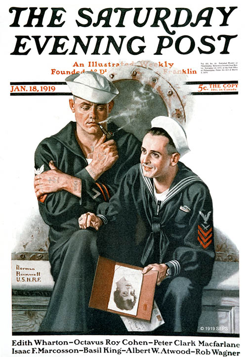 Thinking of the Girl Back Home by Norman Rockwell