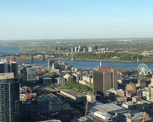 View of Montreal from an observation deck.
