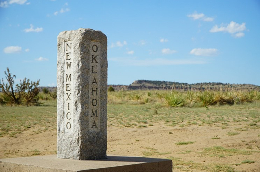 Preston Monument, marking the corners of Oklahoma, Colorado and New Mexico