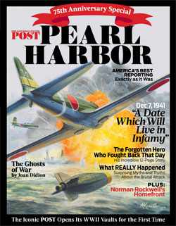 Japanese Zero plane dropping bomb on Pearl Harbor