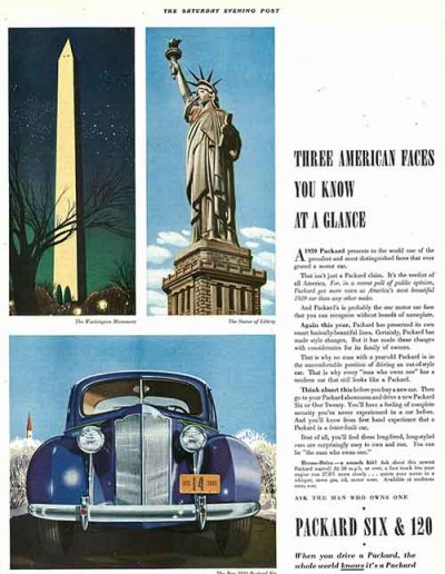 Packard Car Ad  March 25, 1939