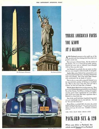 Packard Car Ad March 25, 1939