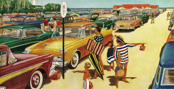 Beach Parking Lot James Williamson August 1, 1959 © SEPS