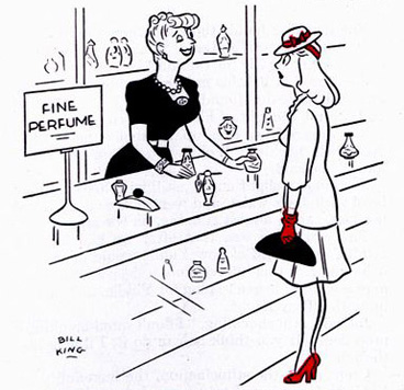Perfume-6-13-1943 "Well, frankly, if he's in the armed forces, you don't need anything at all!" June 13, 1942