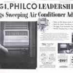 Philco air conditioner ad in The Saturday Evening Post, 1954.