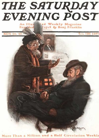Politics by a Potbelly Stove by Robert Robinson from November 26, 1910