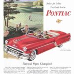 Pontiac car ad in The Saturday Evening Post, 1954.
