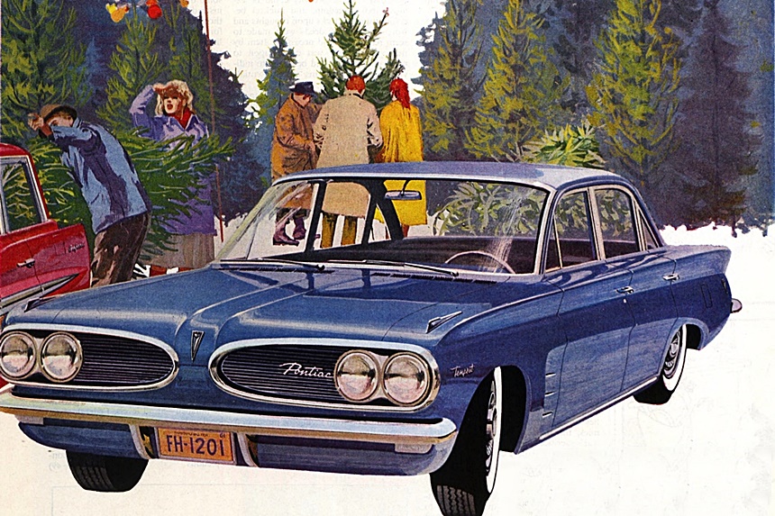 Advertisment for a General Motors sedan.