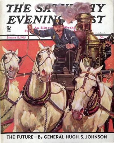 Racing-to-the-Fire-Maurice-Bower Racing to the Fire by Maurice Bower from January 12, 1935.