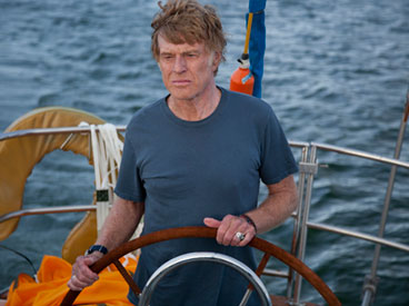 Actor Robert Redford on the set of All Is Lost.