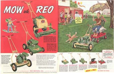 REO Motors ad in The Saturday Evening Post, 1954.