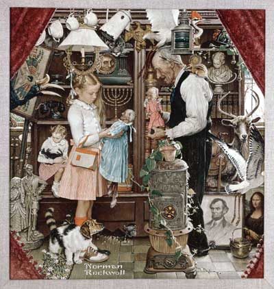 Norman Rockwell's "April Fool," The Saturday Evening Post, April 3, 1948. © SEPS 2014