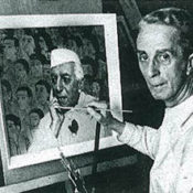 Rockwell Paints Nehru