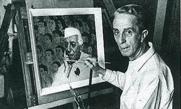 Rockwell Paints Nehru