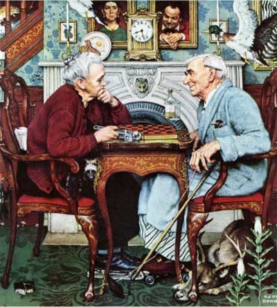 Norman Rockwell's "April Fool," The Saturday Evening Post, April 3, 1943. © SEPS 2014