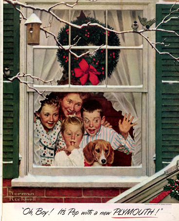 Rockwell Plymouth,Norman Rockwell December 22, 1951