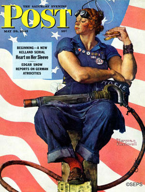 Rosie the Riveter Norman Rockwell May 29, 1943