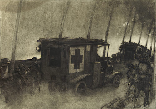 A World War 1 era ambulance