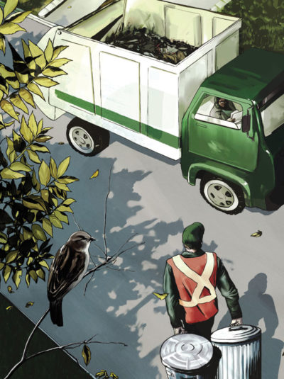"Yesterday's Garbage" Illustration by Owen Freeman