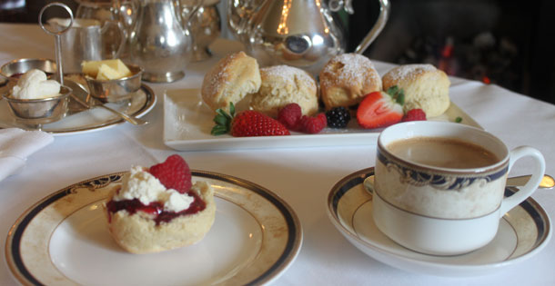 Tea and the best scones in Ireland at the Hayfield Manor. Photo courtesy Hayfield Manor.
