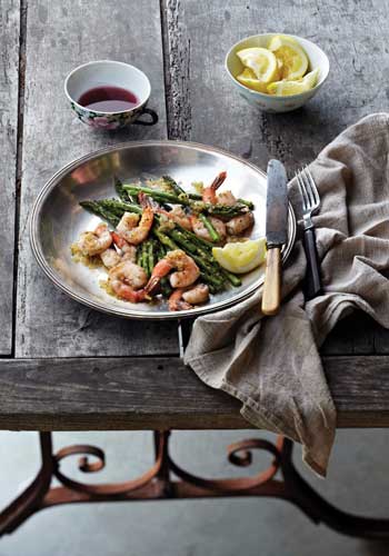 Grilled Shrimp with Lemon-Shallot Vinaigrette