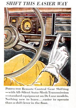 "Remote control gear shifting."