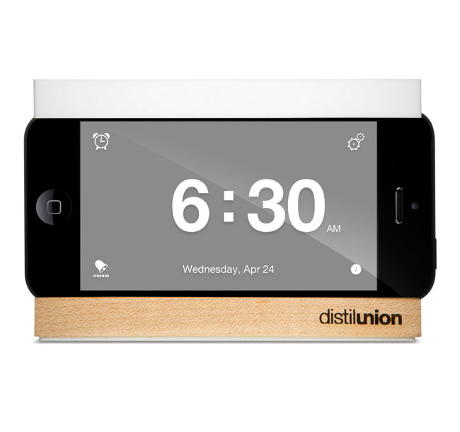Distil Union Snooze Alarm with iPhone