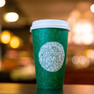 Green Starbucks cup