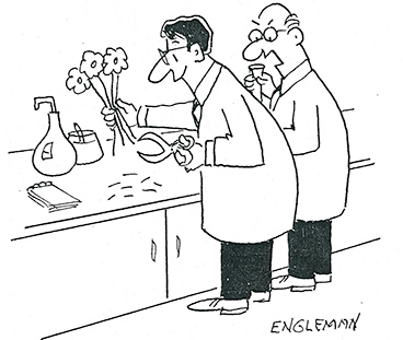 stem cell cartoon from Saturday Evening Post January/February 2007 issue.