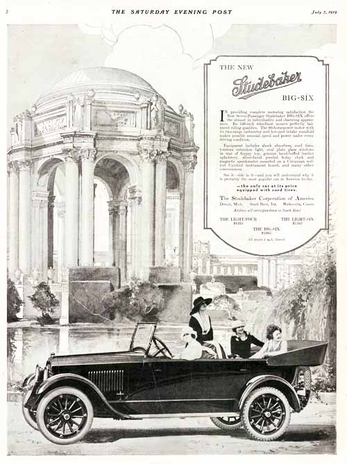Studebaker Car Ad July 5, 1919