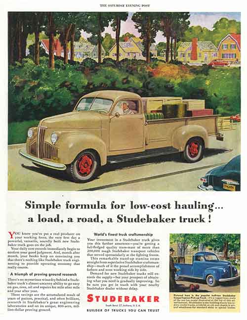 Studebaker Truck Ad August 10, 1946