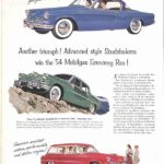 Studebaker car ad in The Saturday Evening Post, 1954.