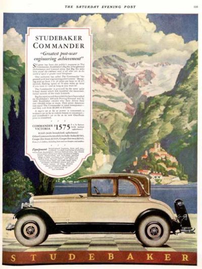Studebaker Car Ad May 28, 1927