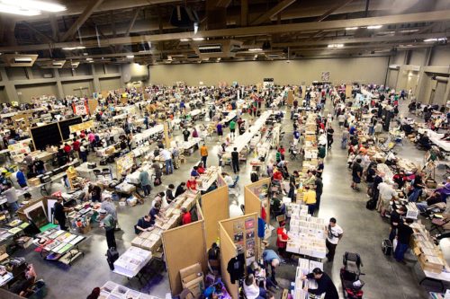 Floor of the Austin Record Convention