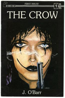 The cover to the crow's first comic issue