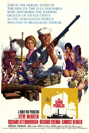 "Movie poster for the film The Sand Pebbles."