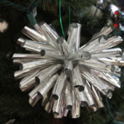 tin foil ball ornament