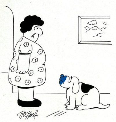 "You've been drinking out of the toilet again, haven't you?" from January/February 1998
