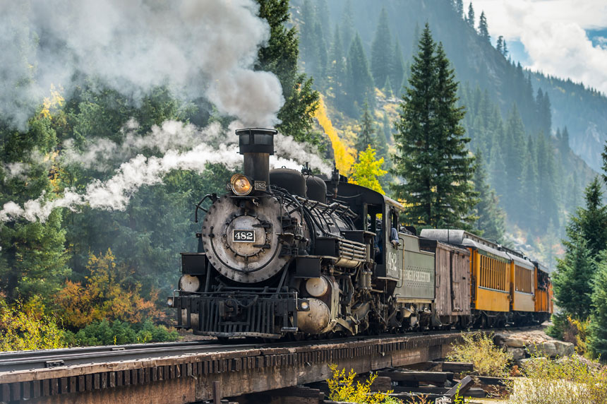 steam train trips usa