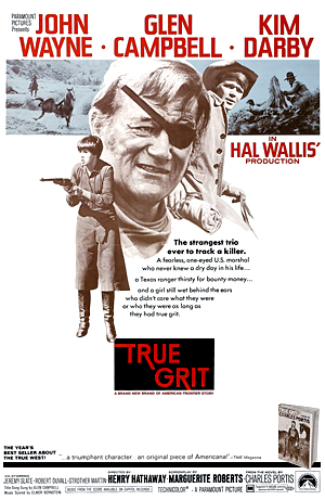 "Original movie poster for the film True Grit."