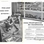 Westinghouse air conditioner ad in The Saturday Evening Post, 1954.