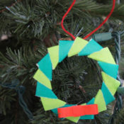 Christmas wreath ornament