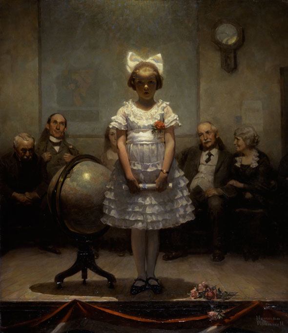 Norman Rockwell (1894-1978), Young Valedictorian c. 1922. National Museum of American Illustration collection. © Norman Rockwell Family Agency. All rights reserved.