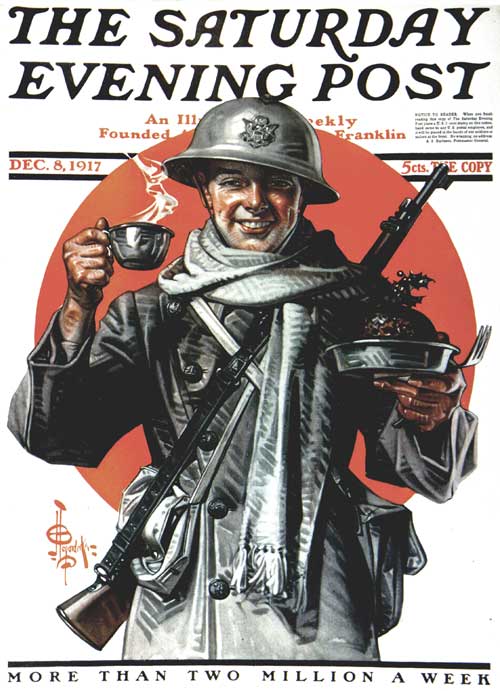A Soldier's Thanksgiving by JC Leyendecker A Soldier's Thanksgiving by JC Leyendecker