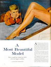 "A Most Beautiful Model"<br />by Michael Forrestier<br />July 25, 1959