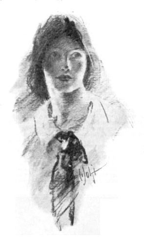 Illustration of a young woman.